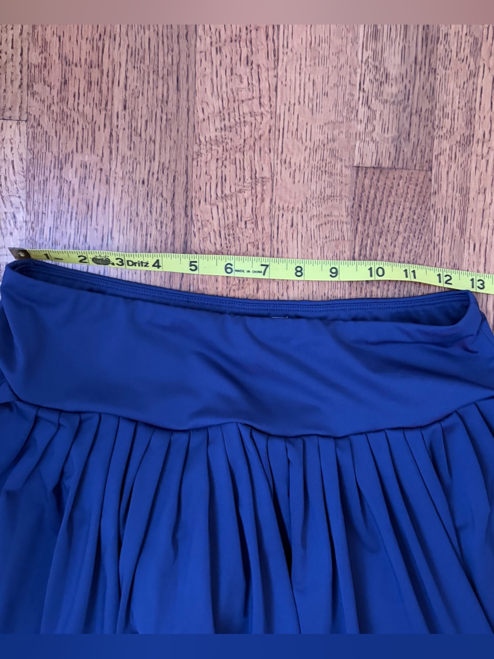 Laura Ashley Medium Pleated Golf Tennis Skort Mini Skirt Blue Stretch Activewear - Picture 9 of 12